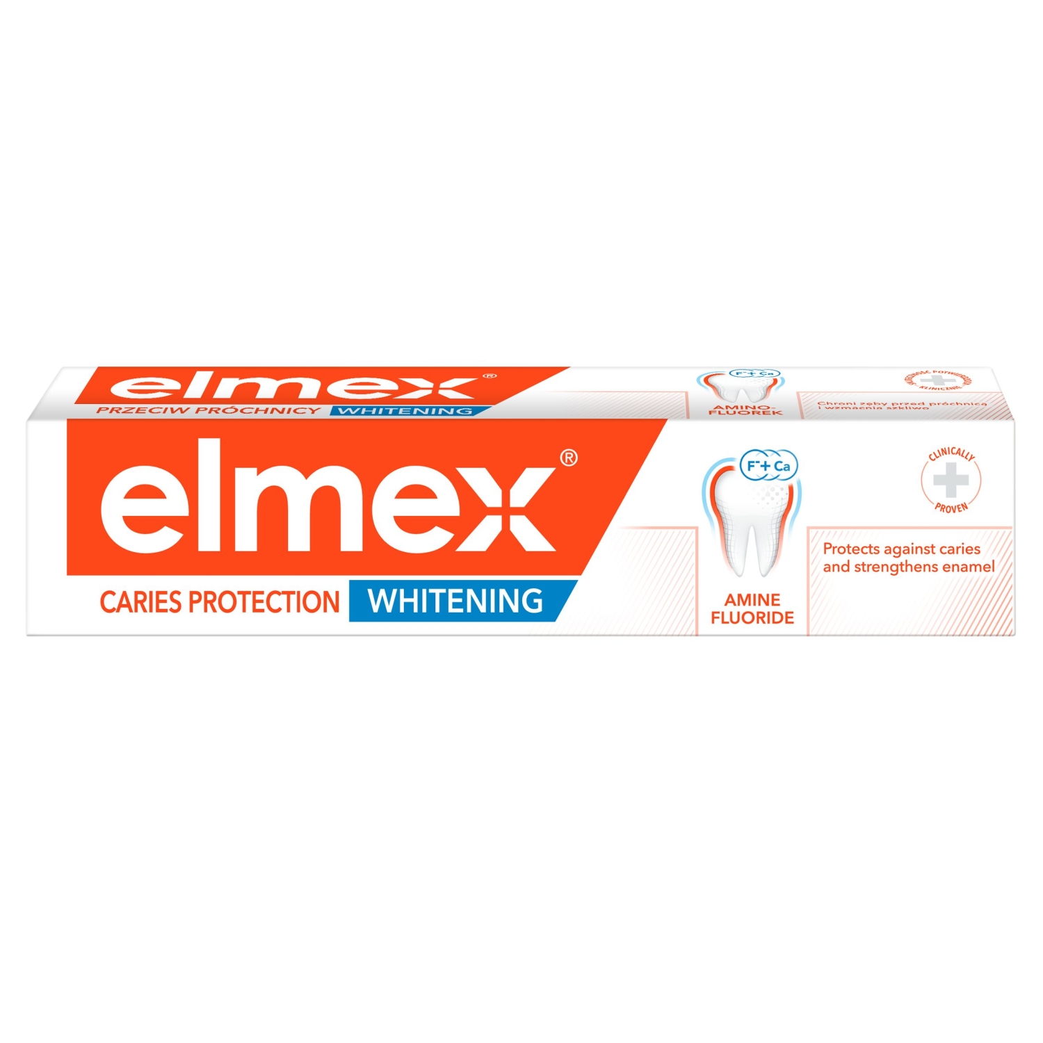 elmex Przeciw Próchnicy Whitening delikatnie wybielająca pasta do zębów z aminofluorkiem 75 ml