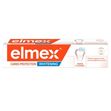 elmex Przeciw Próchnicy Whitening delikatnie wybielająca pasta do zębów z aminofluorkiem 75 ml