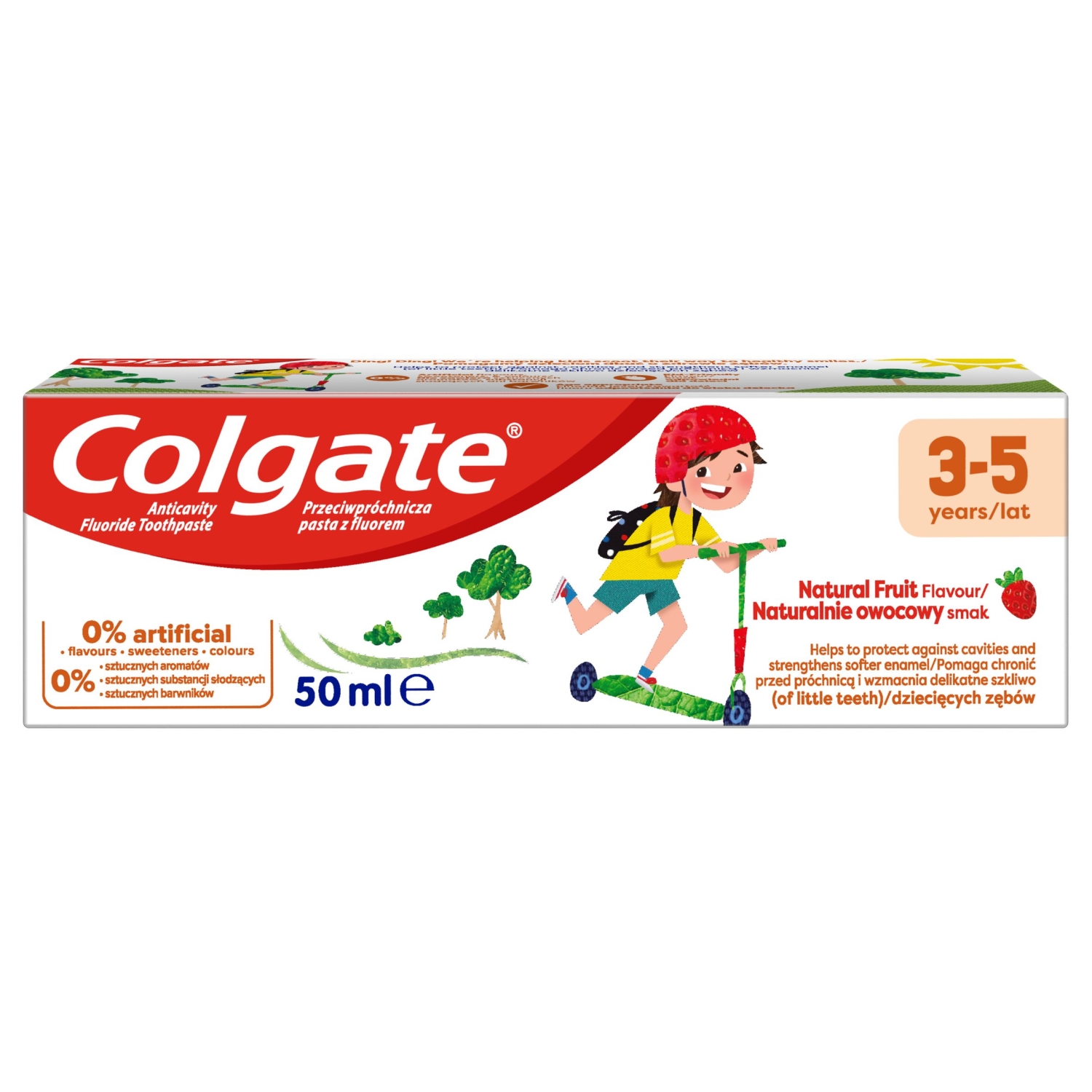 Colgate Kids Pasta do zębów dla dzieci w wieku 3-5 lat smak truskawkowy 50 ml main product photo