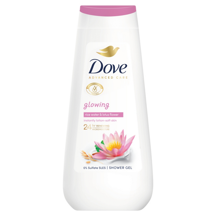 DOVE GLOWING żel pod prysznic 225 ml main product photo