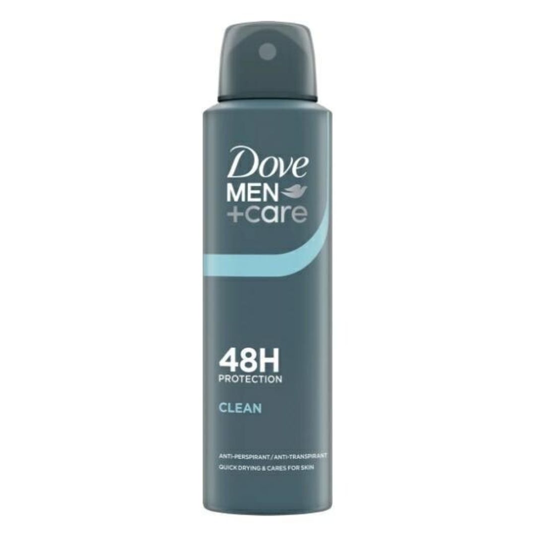DOVE antyperspirant w sprayu męski Men+Care Clean 48H 150 ml