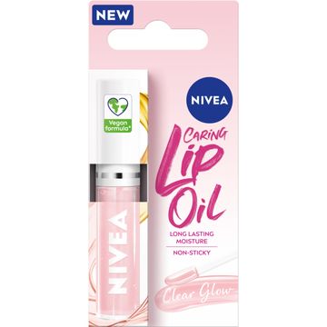 Nivea Caring Lip Oil Clear Glow Pielęgnujący olejek do ust 5,5 ml