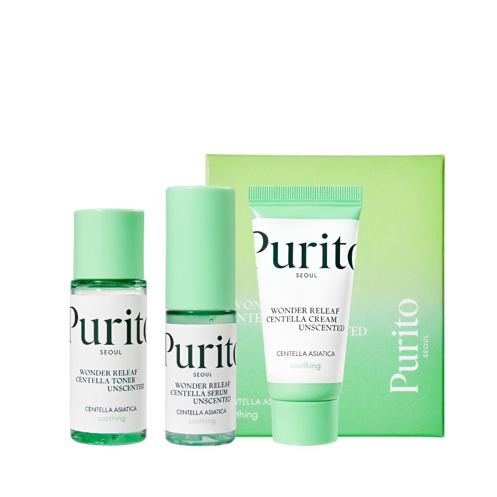 Purito Wonder Releaf Centella Mini Kit Unscented 30ml+15ml+15ml