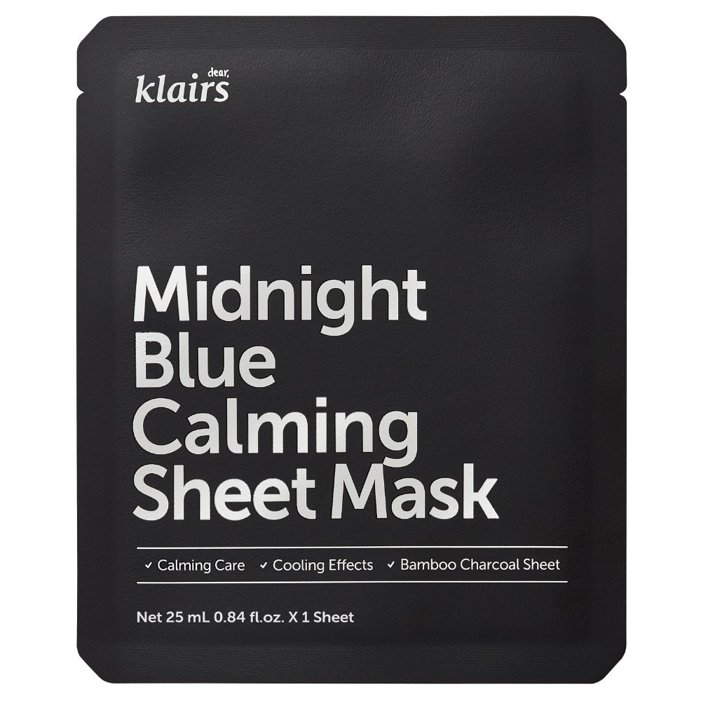 Dear, Klairs Midnight Blue Calming Sheet Mask 25 ml