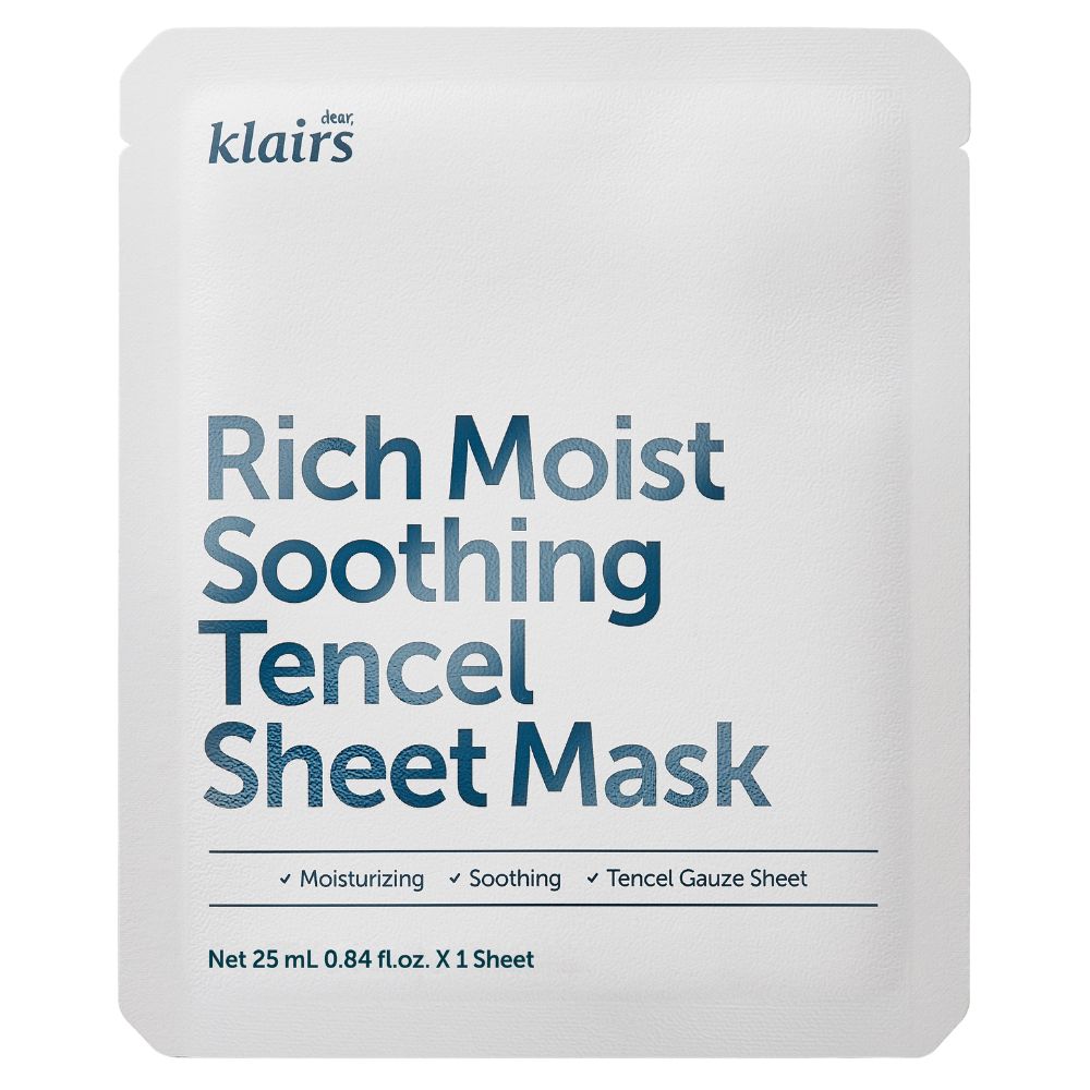 Dear, Klairs Rich Moist Soothing Tencel Sheet Mask 25 ml main product photo