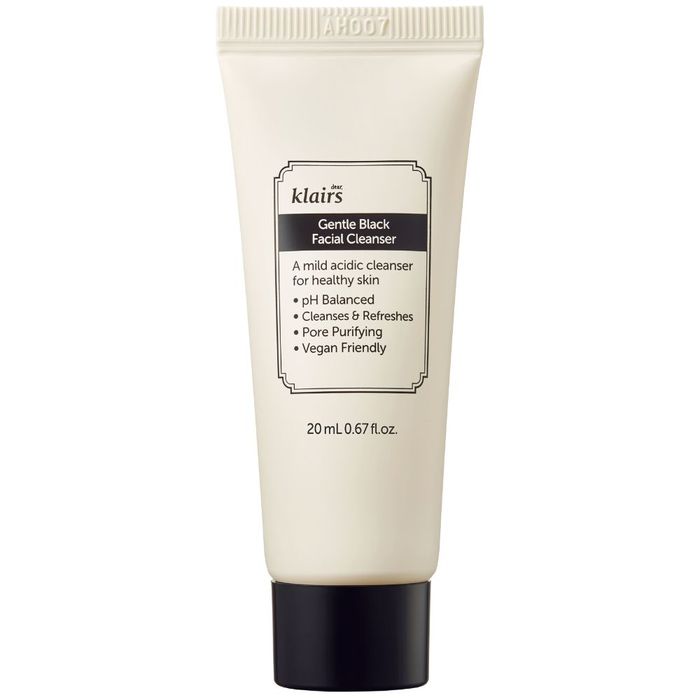 Dear, Klairs Gentle Black Facial Cleanser 20 ml main product photo