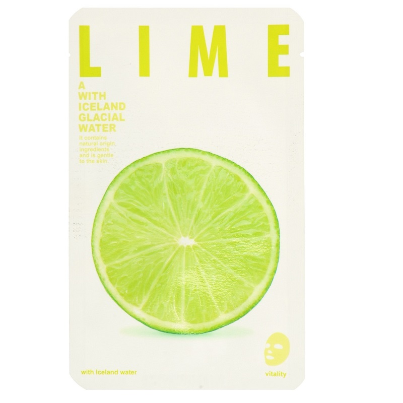ICELAND Witalizująca maseczka woda lodowcowa z limonką, 1 szt