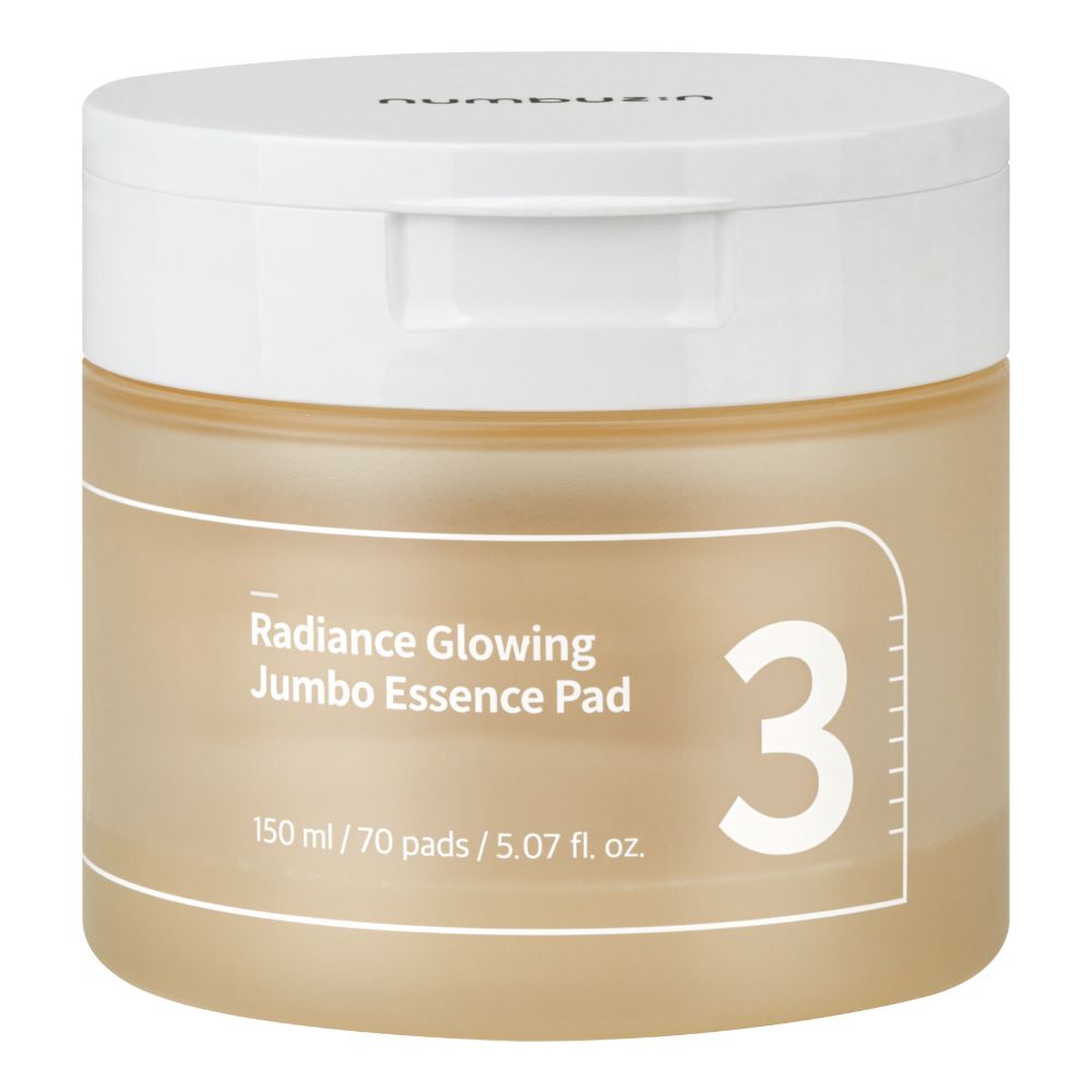 Numbuzin No.3 Radiance Glowing Jumbo Essence Pad 70 szt.