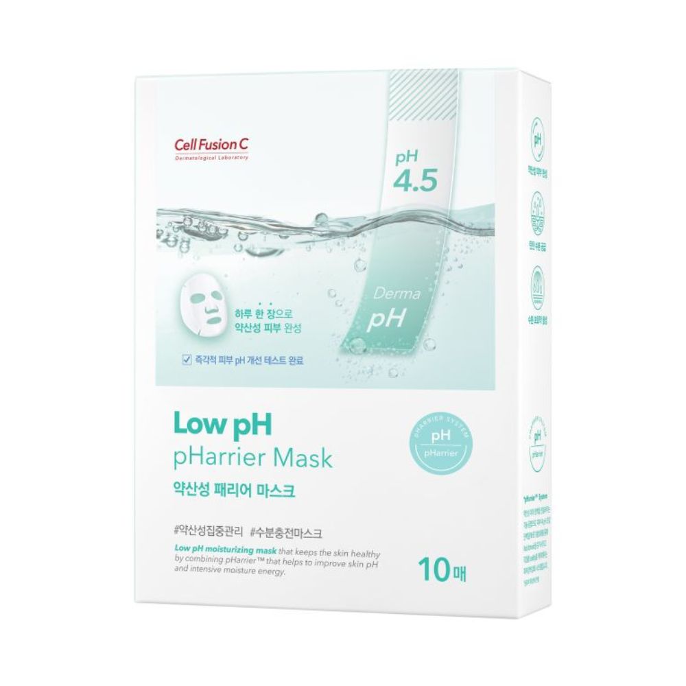 Cell Fusion C Low Ph Pharrier Mask nawilżające maski w płacie 10 sztuk