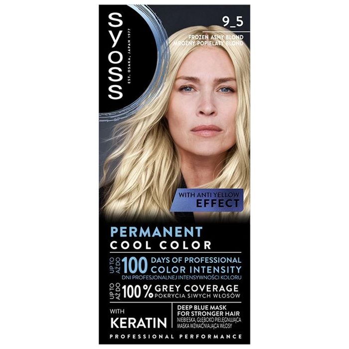 SYOSS farba do włosów 9-5 Mroźny Popielaty Blond main product photo