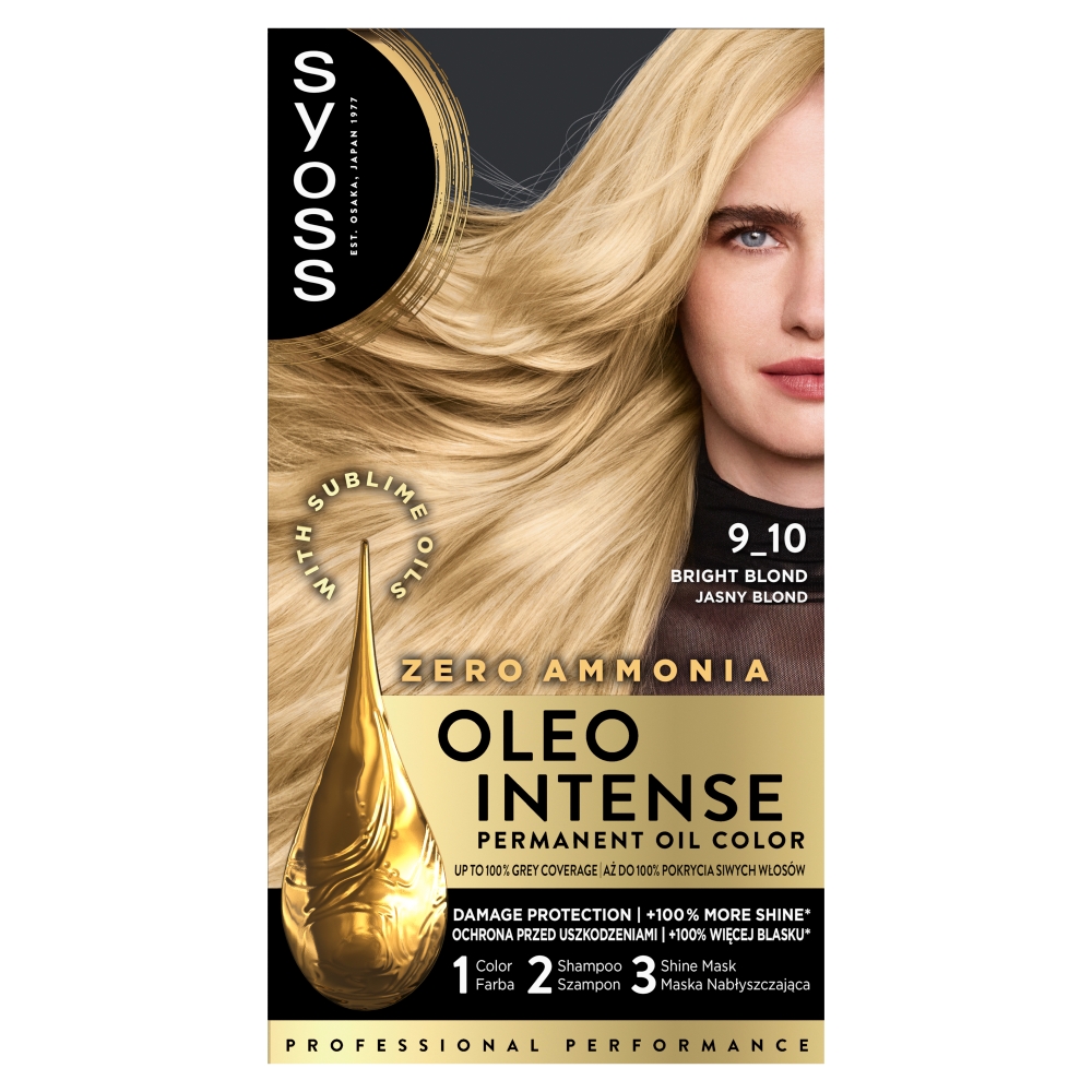 Syoss Oleo Intense 9_10 Jasny Blond farba do włosów 1 sztuka