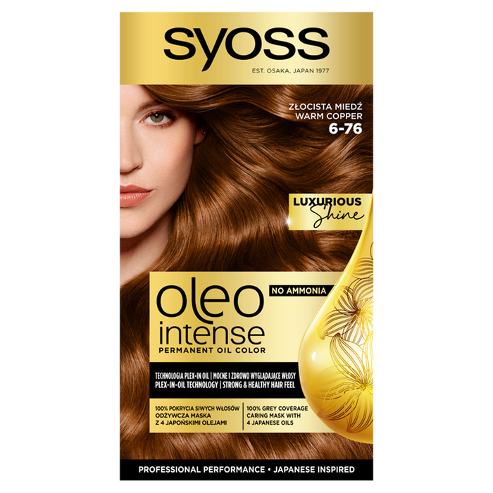 Syoss Oleo Intense 6-76 Złocista Miedź farba do włosów main product photo