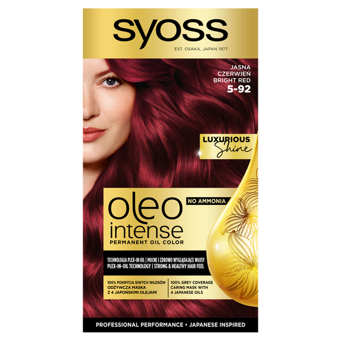 Syoss Oleo Intense Farba do włosów 5-92 jasna czerwień main product photo