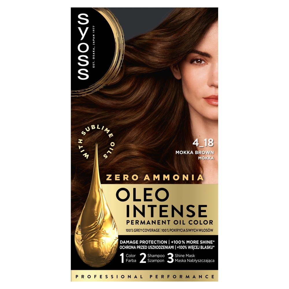Syoss Oleo Intense 4_18 Mokka farba do włosów 1 sztuka