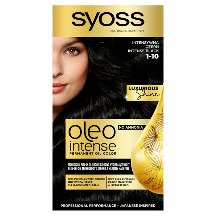 Syoss Oleo Intense Farba do włosów 1-10 intensywna czerń main product photo