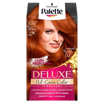 Palette Deluxe Oil-Care Color Farba do włosów 562 (7-77) intensywna lśniąca miedź