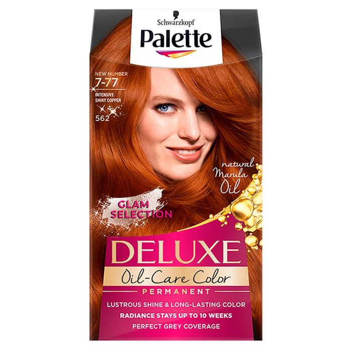 Palette Deluxe Oil-Care Color Farba do włosów 562 (7-77) intensywna lśniąca miedź main product photo