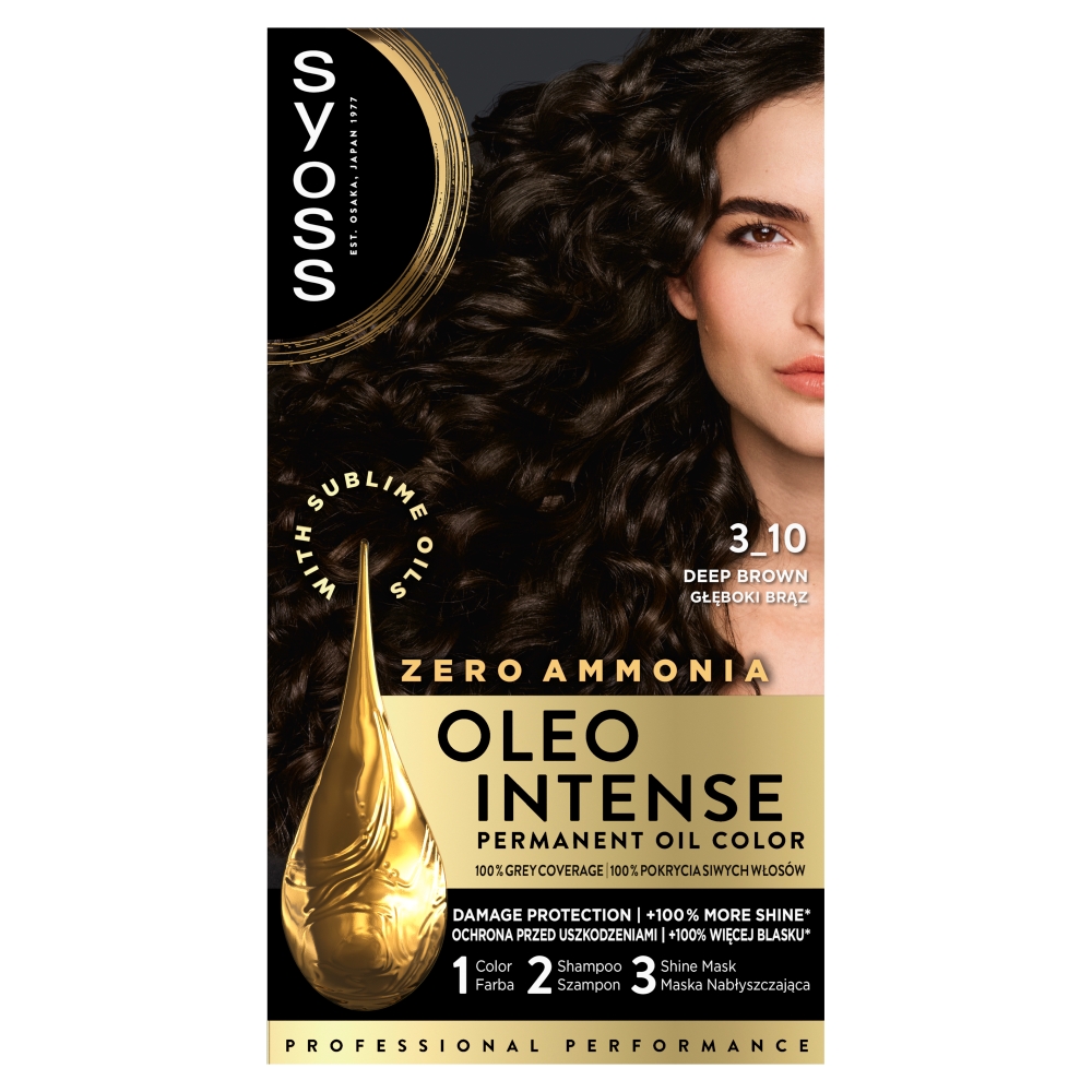 Syoss Oleo Intense 3_10 Głęboki Brąz farba do włosów 1 sztuka