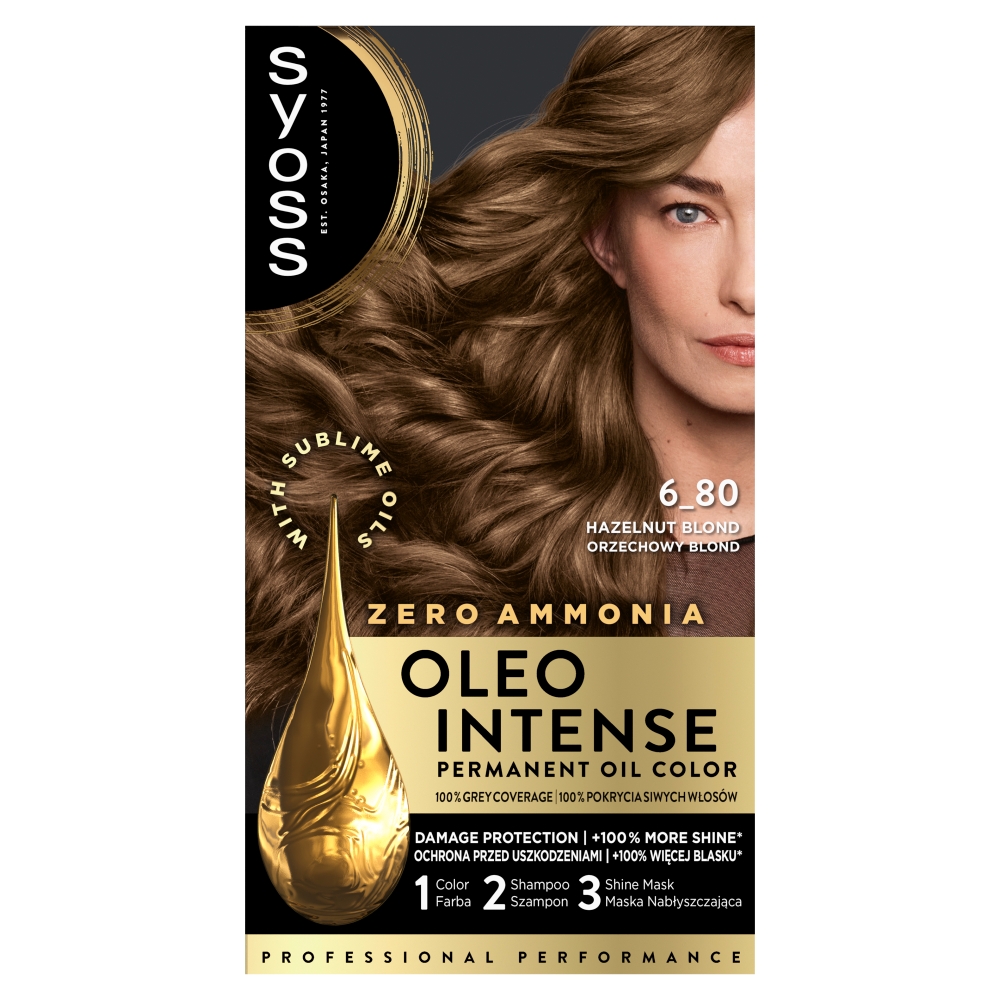 Syoss Oleo Intense 6_80 Orzechowy Blond farba do włosów 1 sztuka