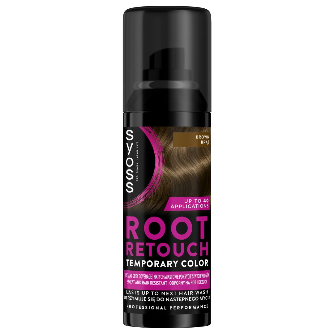 Syoss Root Retouch zmywalny spray maskujący odrosty brąz 120 ml