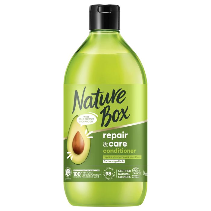 Nature Box Avocado Oil Regenerująca odżywka do włosów zniszczonych z olejem z awokado 385 ml main product photo