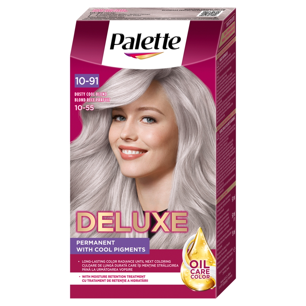 Palette Deluxe 10-91 Popielaty Chłodny Blond farba do włosów 1 sztuka