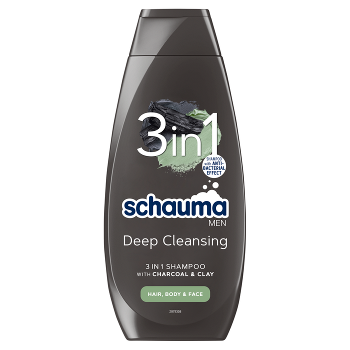 SCHAUMA MEN 3W1 Hair - Body - Face Szampon i żel do kąpieli, 400 ml main product photo