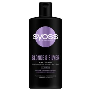 Syoss Blonde & Silver Purple Szampon do włosów blond i siwych neutralizujący żółte tony 440 ml