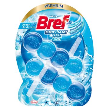 BREF WC Brilliant Gel All in 1 Zawieszka myjąco-zapachowa do muszli WC ocean arktyczny 2 x 42 g 