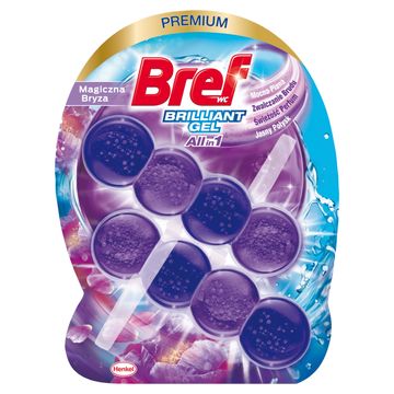 BREF Bref WC Brilliant Gel All in 1 Zawieszka myjąco-zapachowa do muszli WC magiczna bryza 2 x 42 g