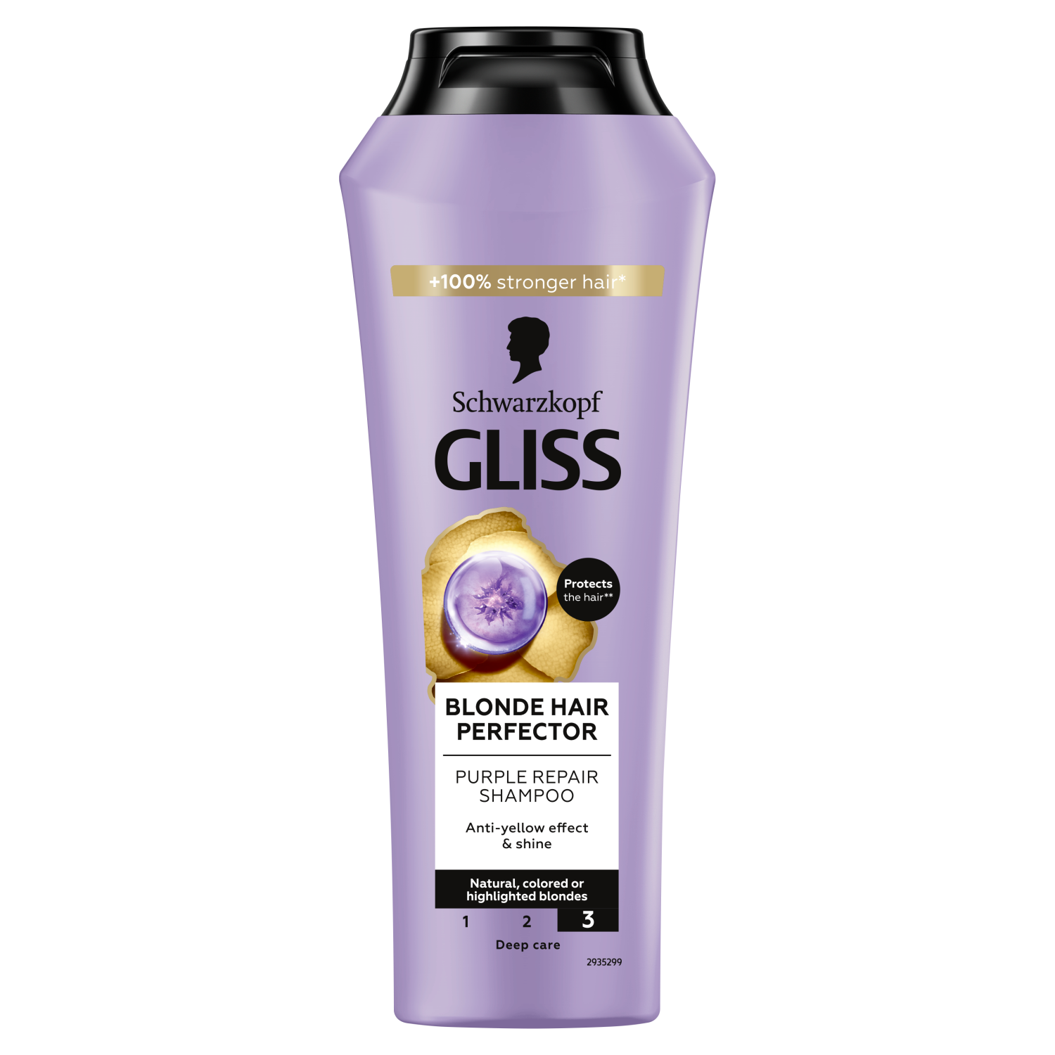 Gliss Blonde Hair Perfector Szampon do włosów farbowanych lub rozjaśnianych blond 250 ml