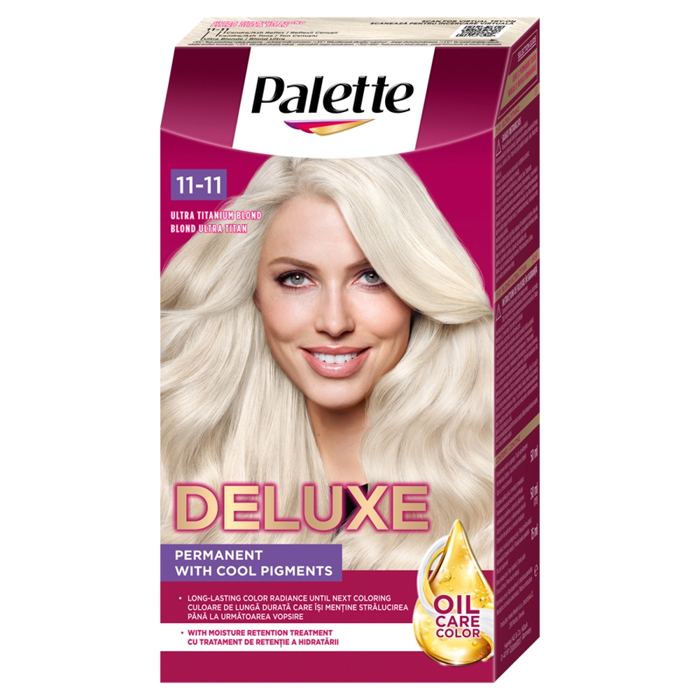 Palette Deluxe 11-11 Ultra Tytanowy Blond farba do włosów 1 sztuka