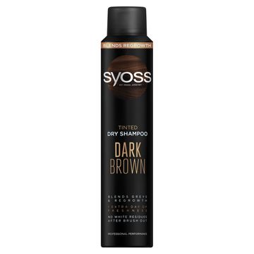 SYOSS Tined Suchy szampon do włosów ciemnych odświeżający i koloryzujący ciemny brąz 200 ml