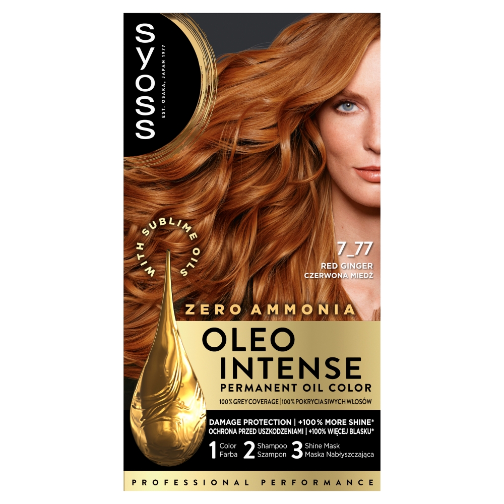 Syoss Oleo Intense 7_77 Czerwona Miedź farba do włosów 1 sztuka