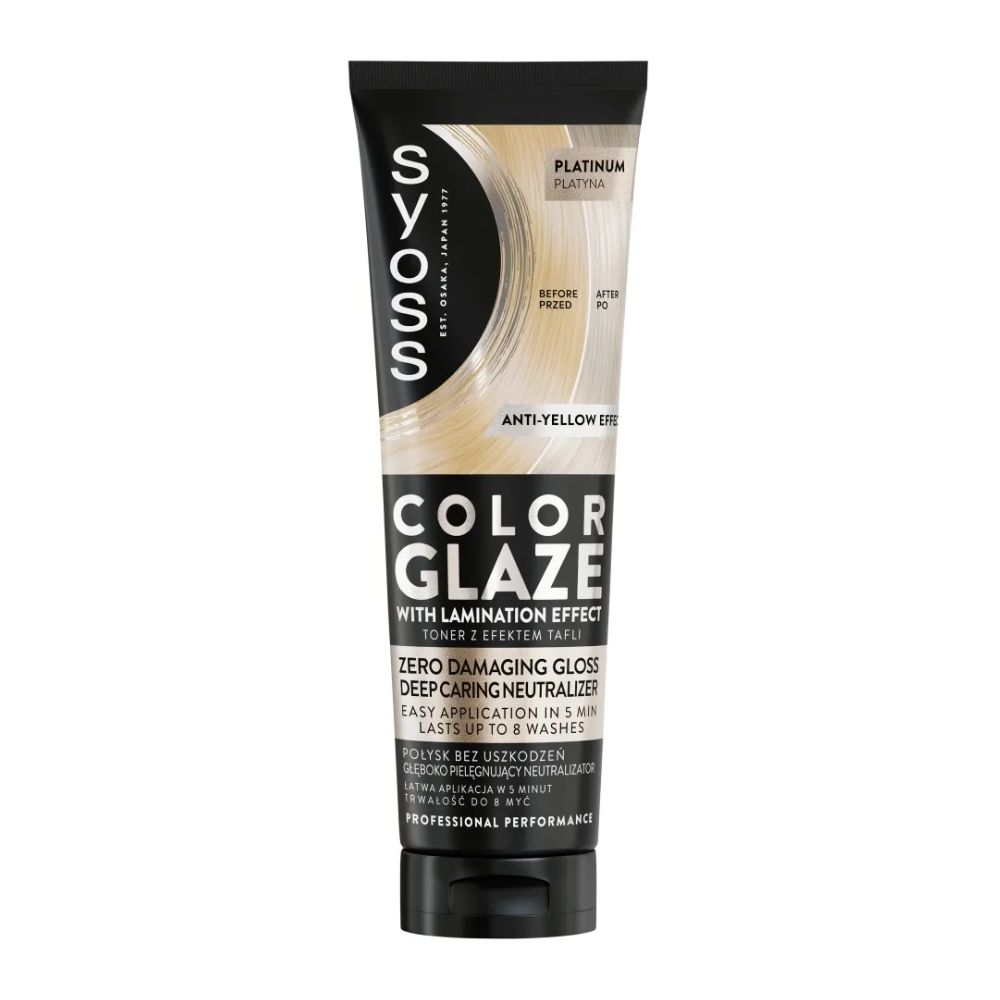 Syoss Color Glaze toner nabłyszczający z efektem laminacji Platinum 130 ml