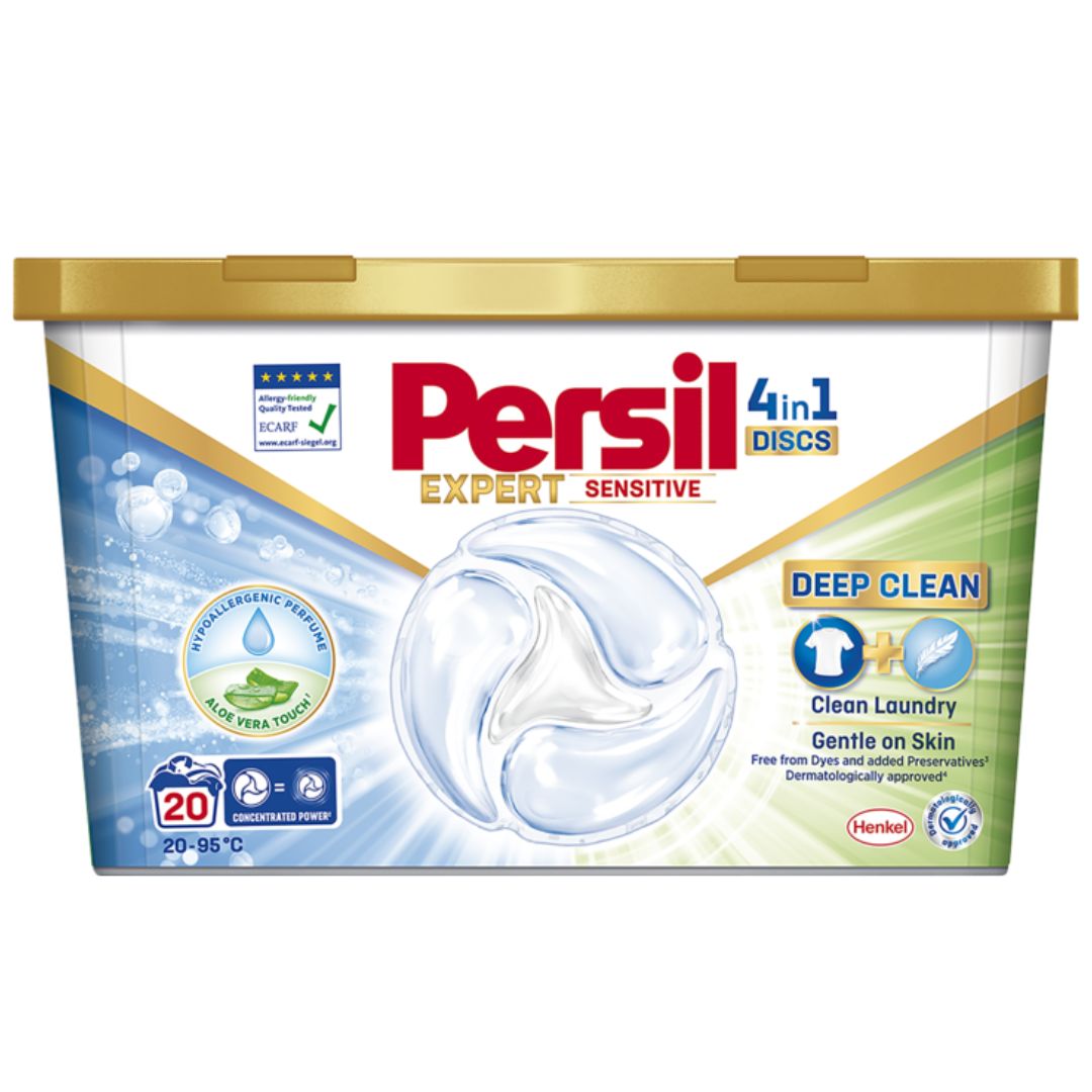 Persil kapsułki do prania tkanin białych 4w1 Expert Sensitive Aloe Vera 20 sztuk