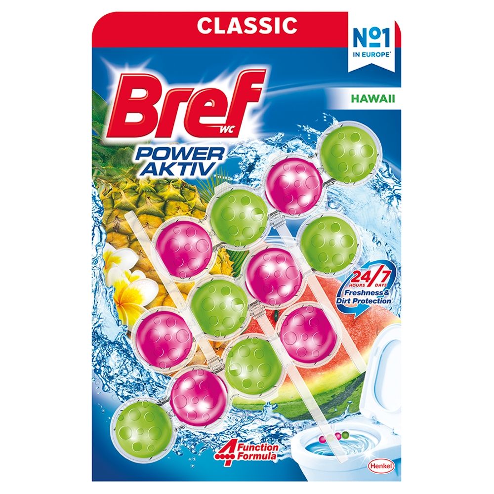 Bref WC Power Aktiv Hawaii Zawieszka myjąco-zapachowa do muszli WC 150 g