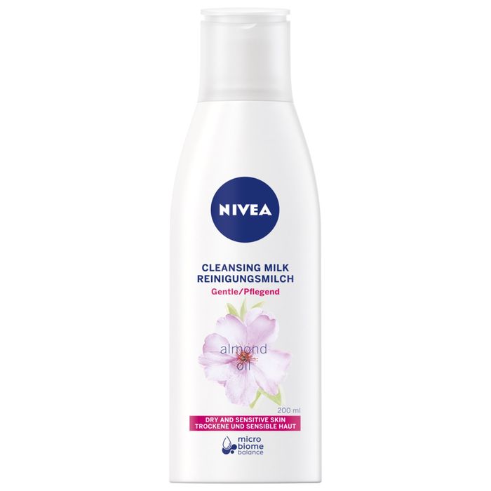 Nivea Łagodne mleczko oczyszczające do cery suchej i wrażliwej 200 ml main product photo