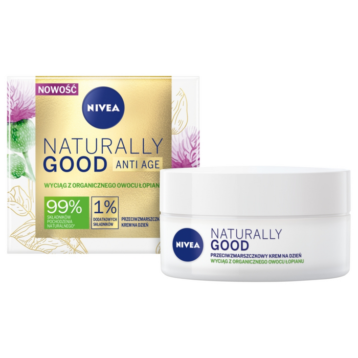 NIVEA Naturally Good przeciwzmarszczkowy krem na dzień 50 ml main product photo
