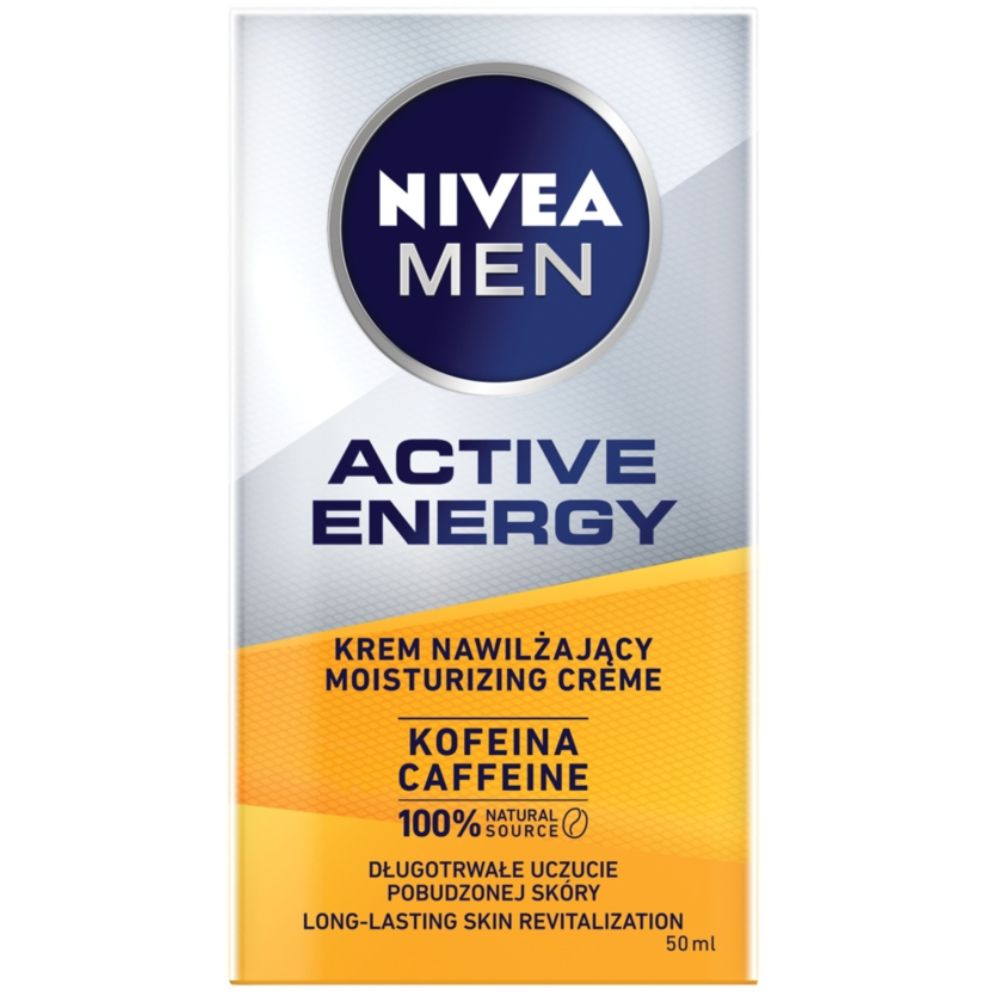 Крем для лица мужской Nivea Men Active Energy, увлажняющий, с кофеином, 50 мл — фото 2