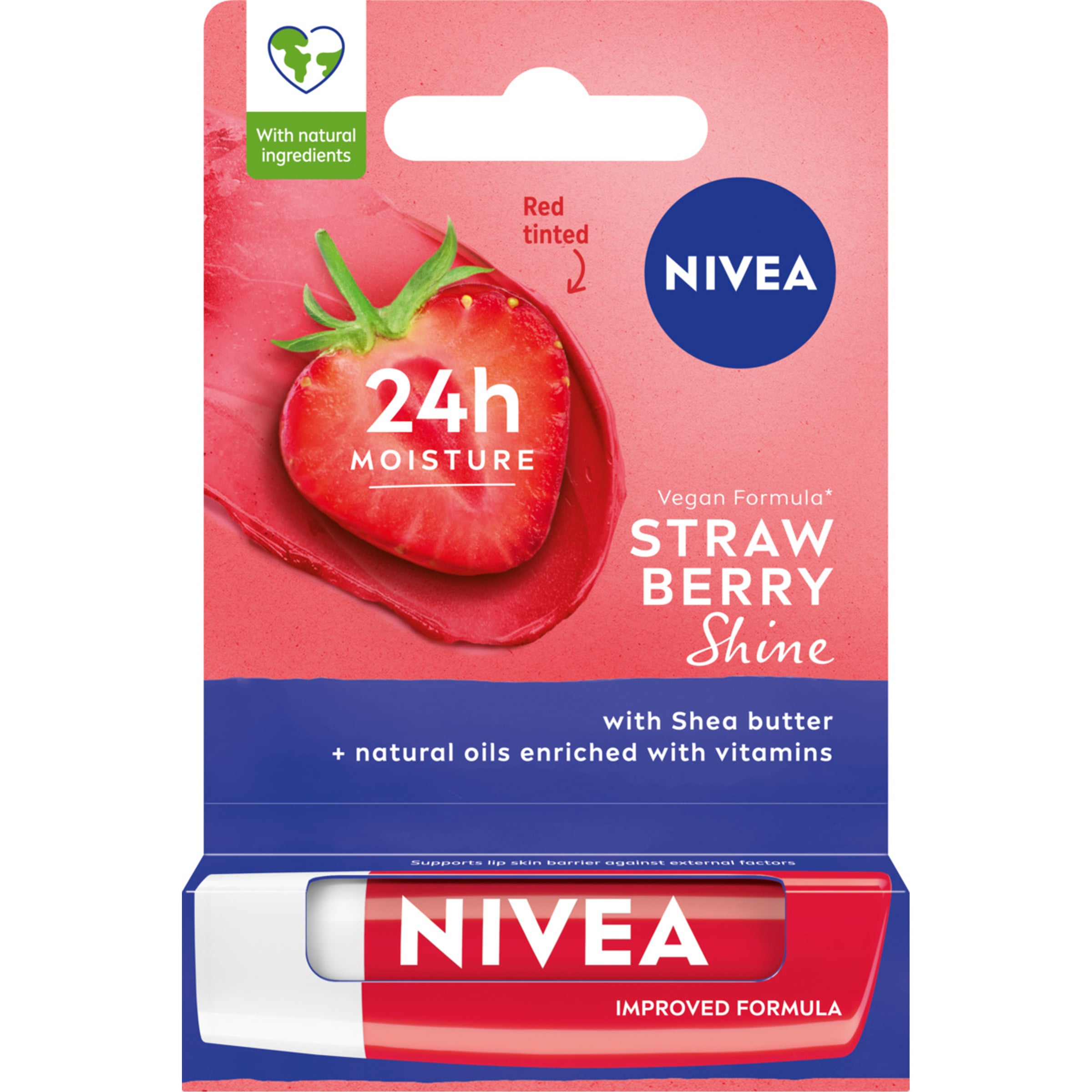 NIVEA LIP POMADKA STRAWBERRY SHINE 4.8 G