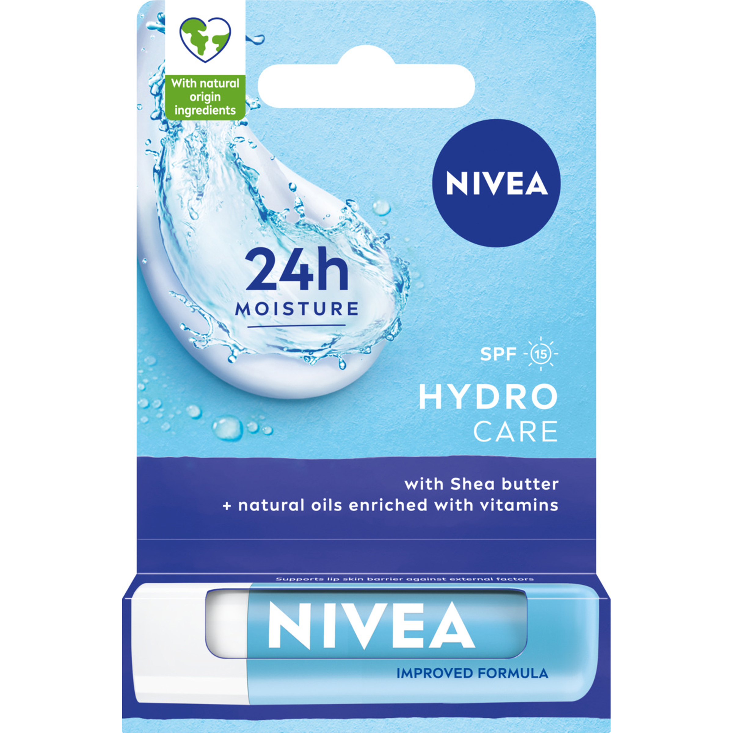 NIVEA Hydro Care SPF 15 pomadka do ust 4,8 g