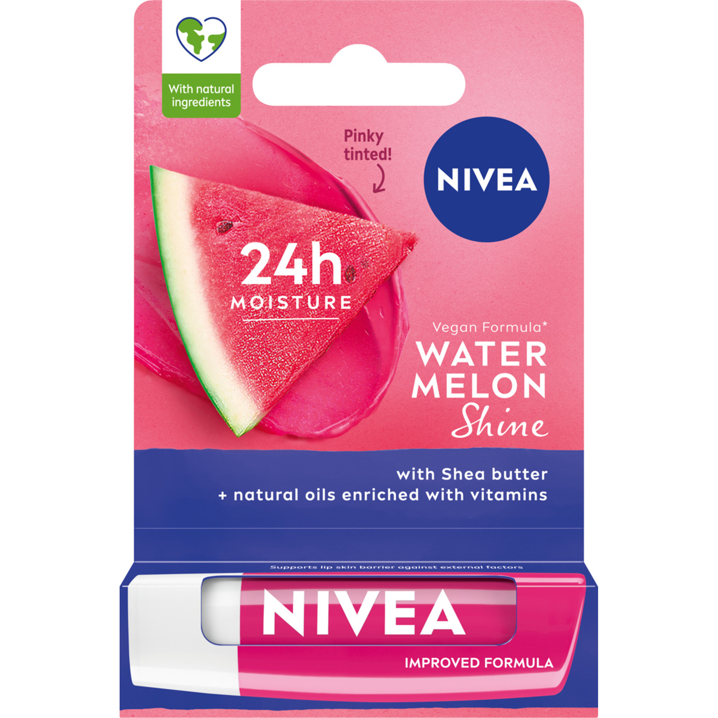 NIVEA LIP POMADKA WATERMELON SHINE 4.8 G main product photo