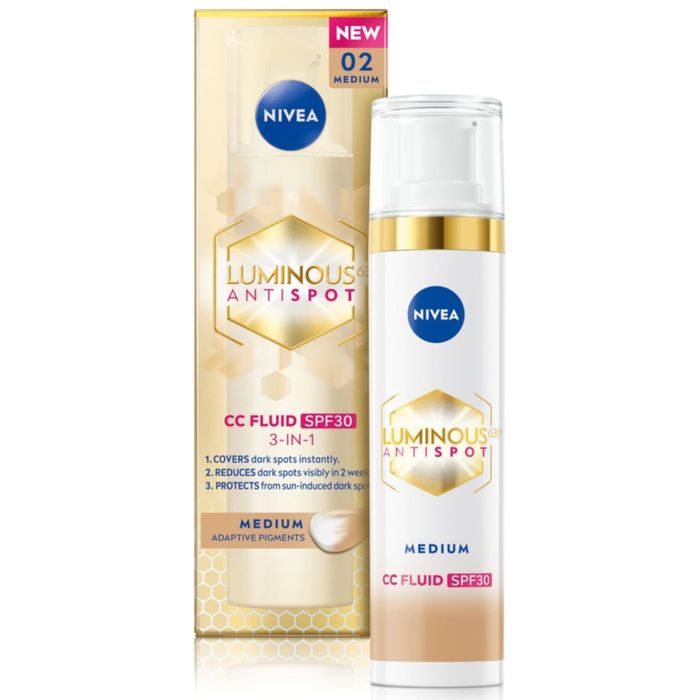 NIVEA Luminous630 krem CC SPF 30 02 Medium 40 ml main product photo