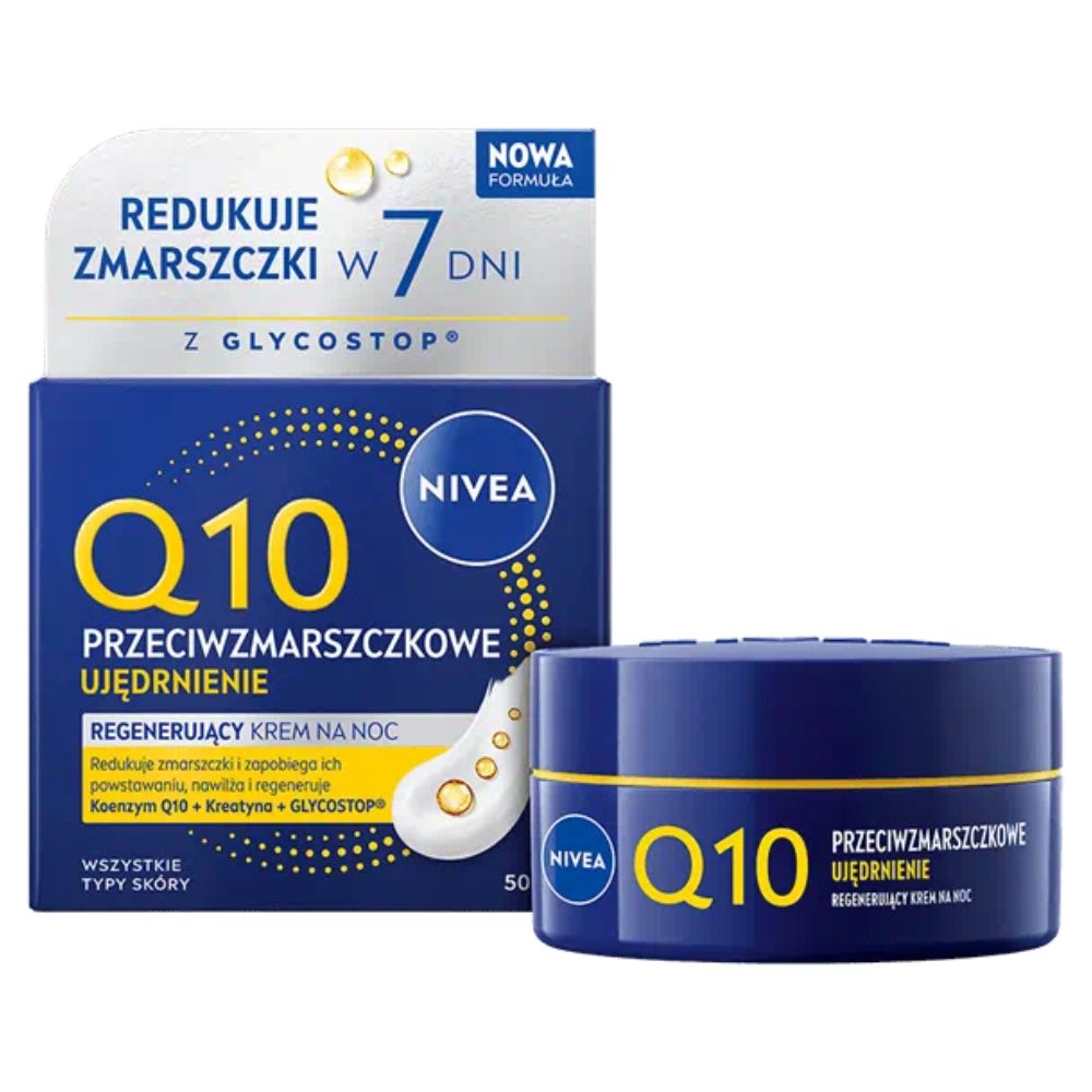 Nivea Q10 Energy Regeneracja przeciwzmarszczkowy krem na noc 50 ml