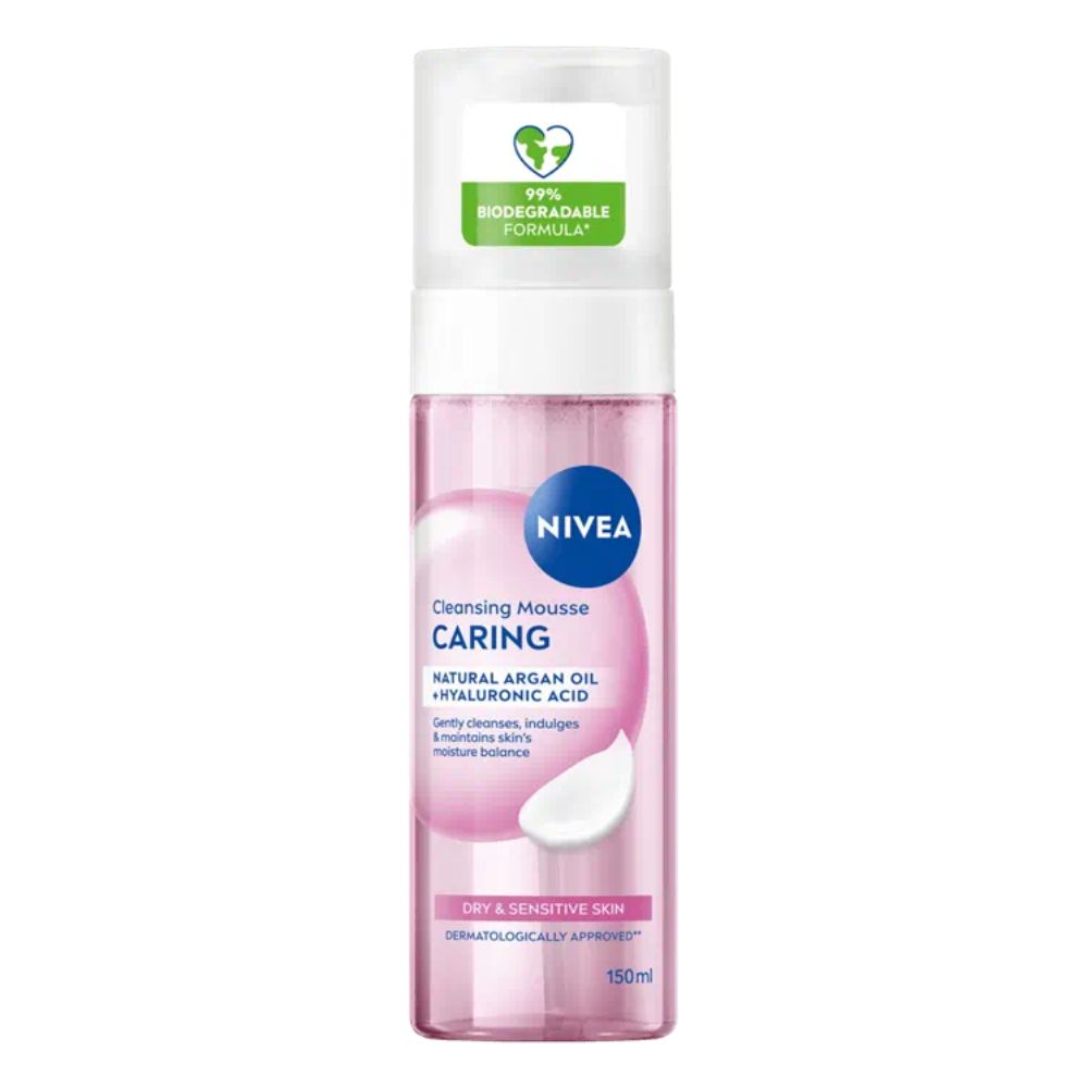 Nivea Caring pielęgnująca pianka do oczyszczania twarzy 150 ml