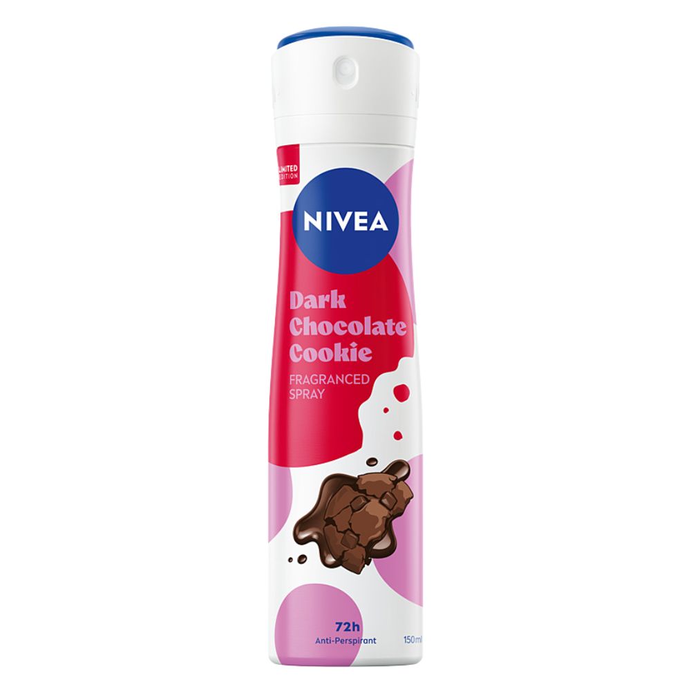 Nivea Dark Chocolate Cookie antyperspirant w sprayu 150 ml​