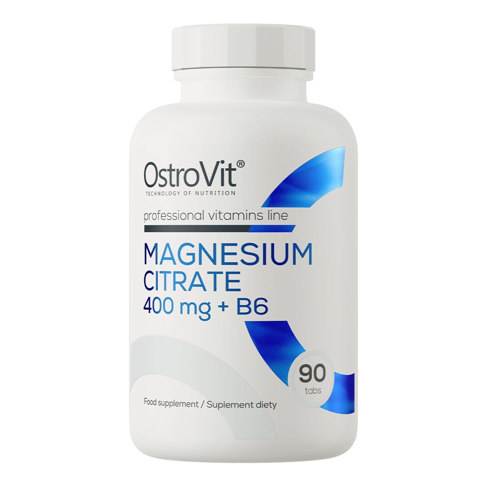 OstroVit Magnesium Citrate magnez 400 mg + B6 90 tabletek