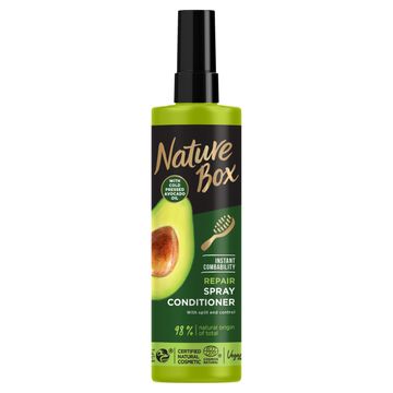 Nature Box Avocado Oil Ekspresowa odżywka do włosów w sprayu z olejem awokado 200 ml