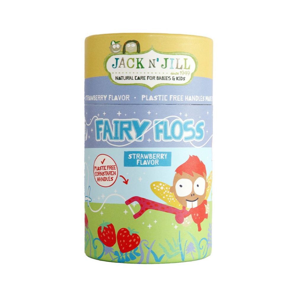 Jack N' Jill Fairy Floss nić dentystyczna z rączką dla dzieci 30 szt